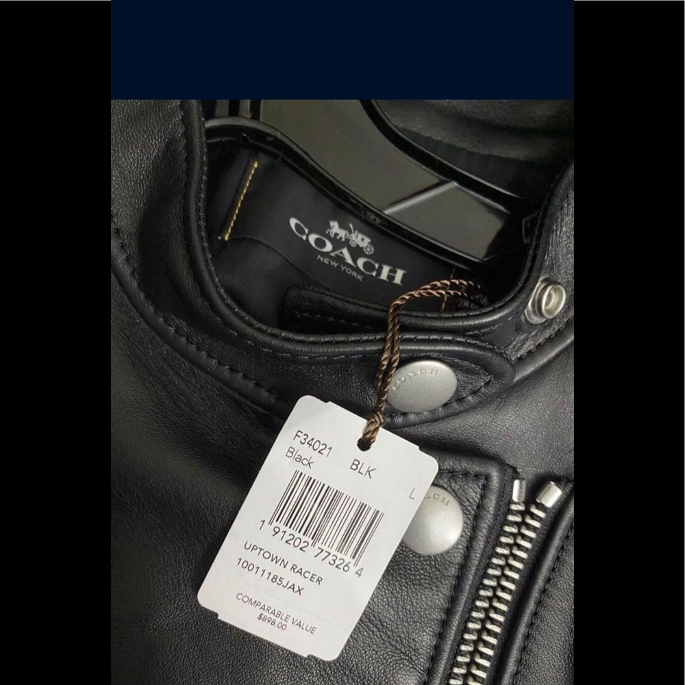 COACH RACER LEATHER JACKET Large
